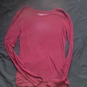 Maroon long sleeve T